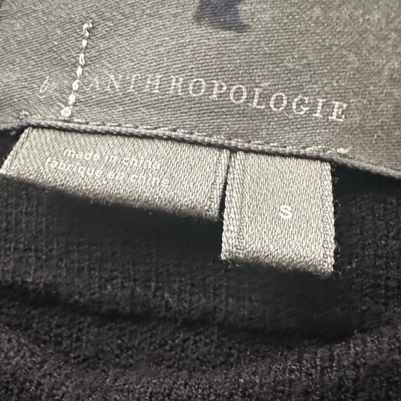 Anthropologie Black Cropped Swing Shrug Jacket Small - Picture 5 of 5